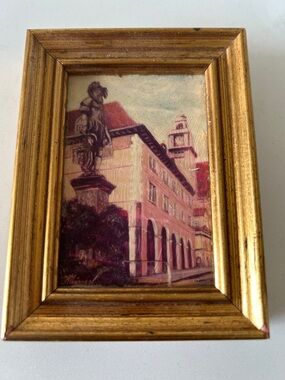 Framed Vintage Oil Painting by n. a. Olgemälde von Waldemar Kleinert